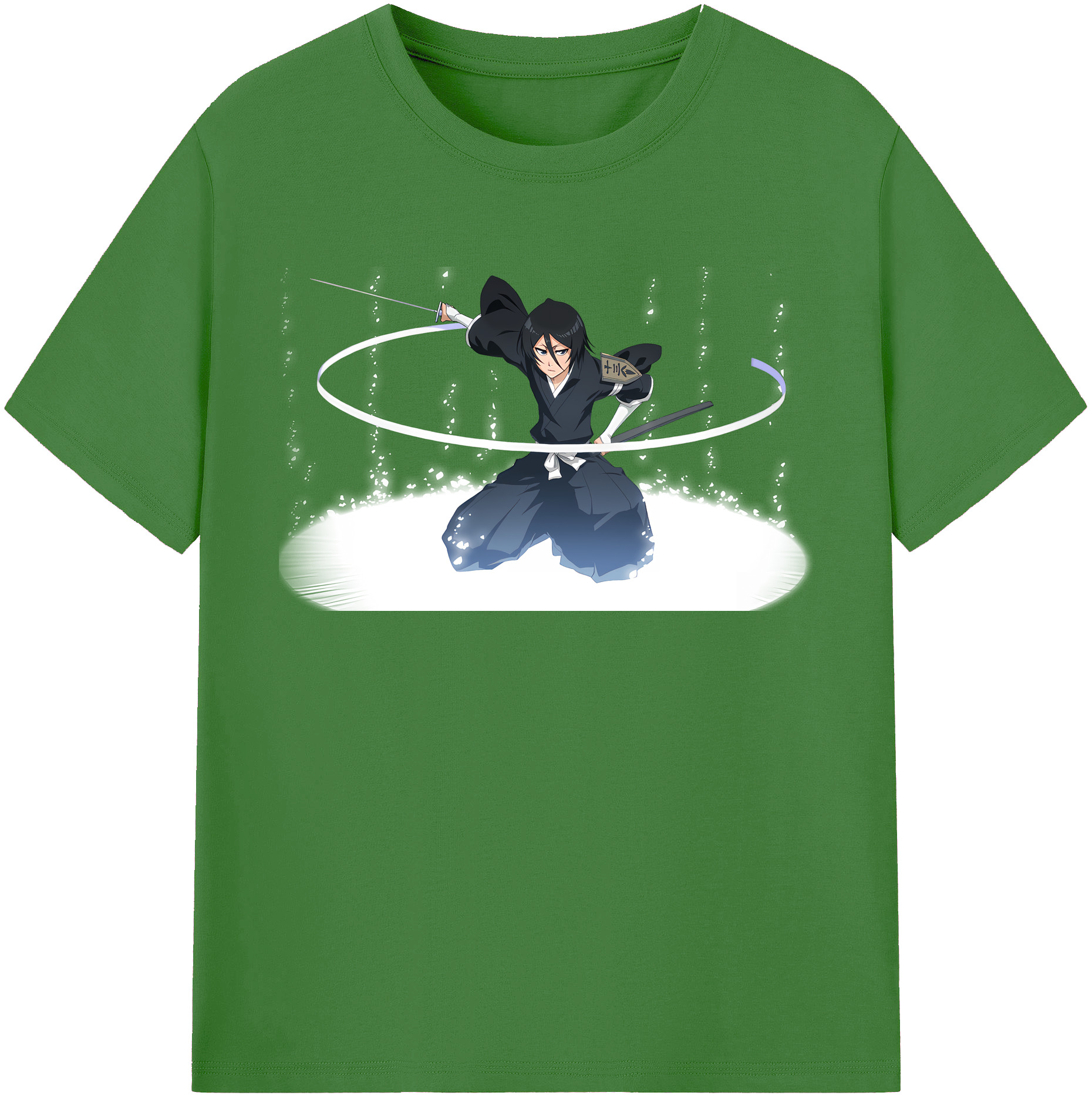 （画像用） ブリーチ 朽木ルキア BLEACH Kuchiki Rukia レディースカジュアルプリントTシャツ（綿100％）